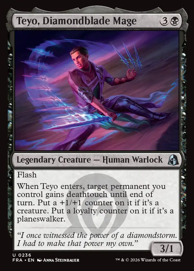 Teyo, Diamondblade Mage — Reality Fracture #236 — Non Foil