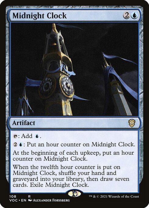 Midnight Clock — Crimson Vow Commander #108 — Non Foil — reference image 1