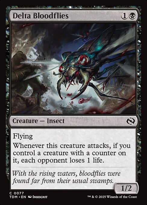 Delta Bloodflies — Tarkir: Dragonstorm #77 — Non Foil