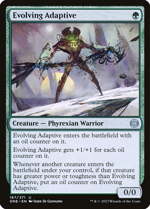 Evolving Adaptive — Phyrexia: All Will Be One #167 — Non Foil — reference image 1