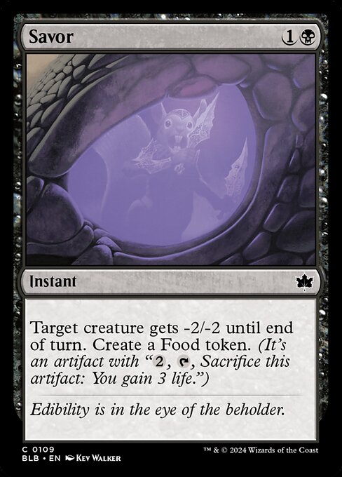 Savor — Bloomburrow #109 — Non Foil