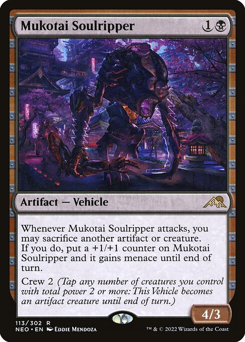 Mukotai Soulripper — Kamigawa: Neon Dynasty #113 — Foil — reference image 1