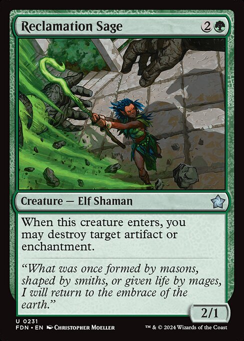 Reclamation Sage — Foundations #231 — Non Foil