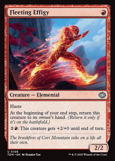 Fleeting Effigy — Tarkir: Dragonstorm #108 — Non Foil