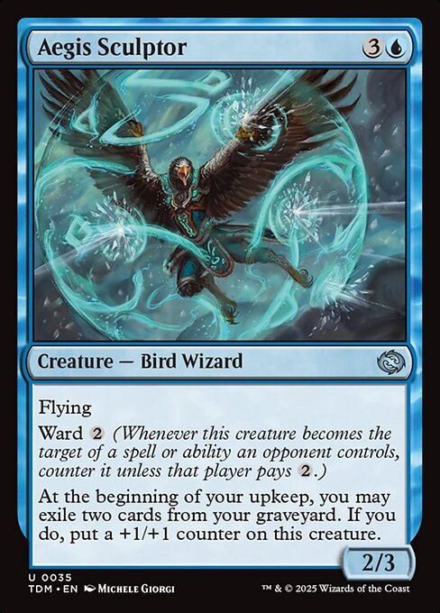 Aegis Sculptor — Tarkir: Dragonstorm #35 — Non Foil — reference image 1