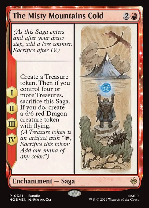 The Misty Mountains Cold — The Hobbit #321 — Foil — reference image 1