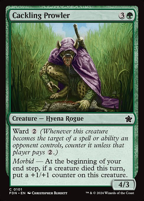Cackling Prowler — Foundations #101 — Non Foil — reference image 1