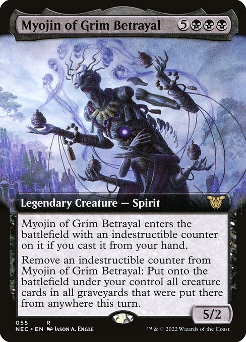 Myojin of Grim Betrayal — Neon Dynasty Commander #55 — Non Foil — reference image 1