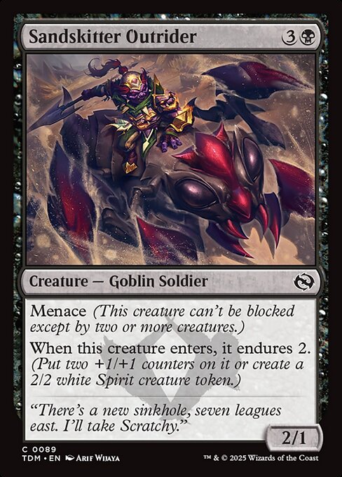 Sandskitter Outrider — Tarkir: Dragonstorm #89 — Non Foil