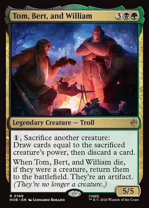 Tom, Bert, and William — The Hobbit #169 — Non Foil — reference image 1