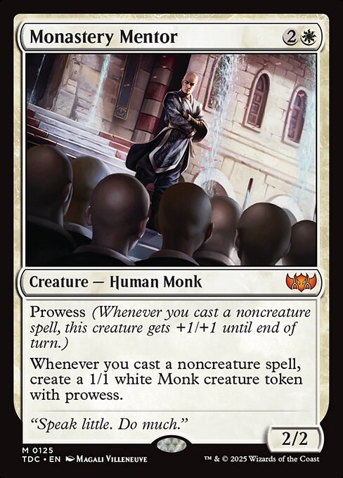 Monastery Mentor — Tarkir: Dragonstorm Commander #125 — Non Foil — reference image 1
