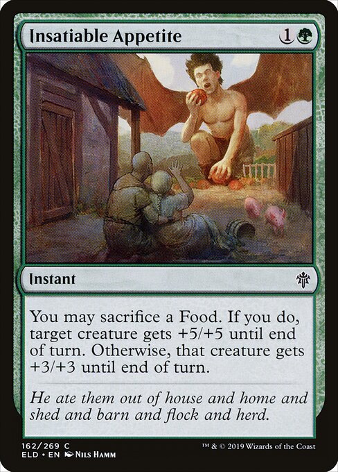 Insatiable Appetite — Throne of Eldraine #162 — Non Foil