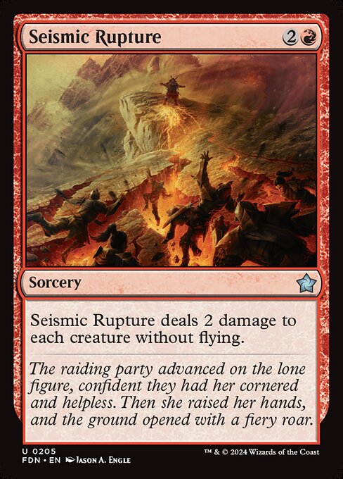 Seismic Rupture — Foundations #205 — Non Foil — reference image 1