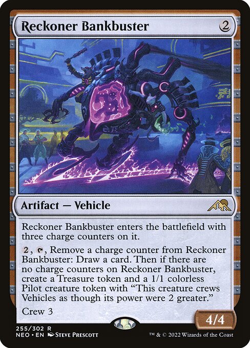 Reckoner Bankbuster — Kamigawa: Neon Dynasty #255 — Foil — reference image 1