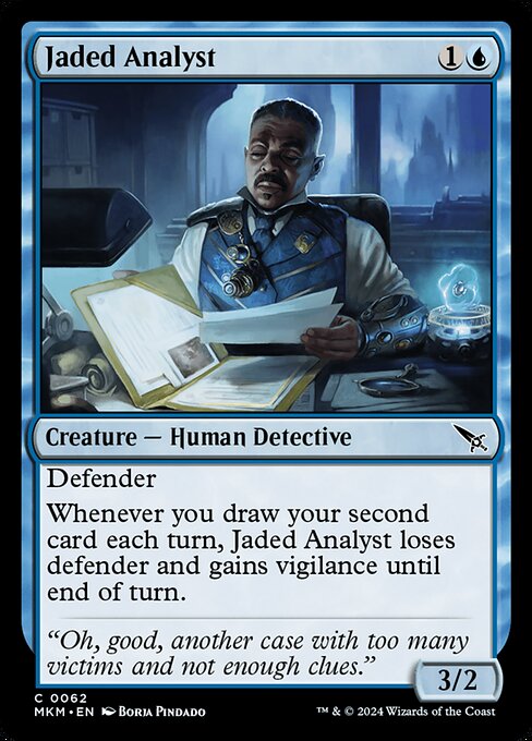 Jaded Analyst — Murders at Karlov Manor #62 — Non Foil — reference image 1