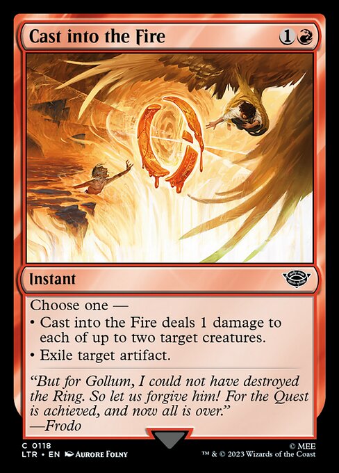 Cast into the Fire — The Lord of the Rings: Tales of Middle-earth #118 — Non Foil — reference image 1