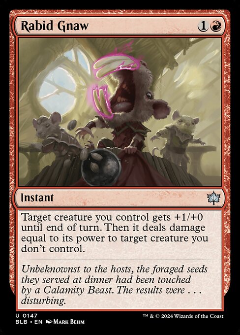 Rabid Gnaw — Bloomburrow #147 — Non Foil