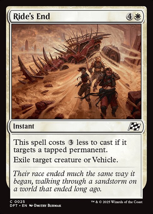 Ride's End — Aetherdrift #25 — Non Foil