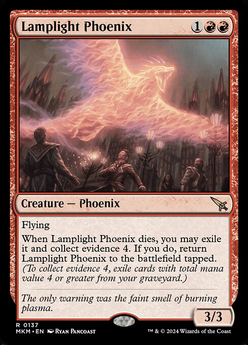 Lamplight Phoenix — Murders at Karlov Manor #137 — Non Foil — reference image 1