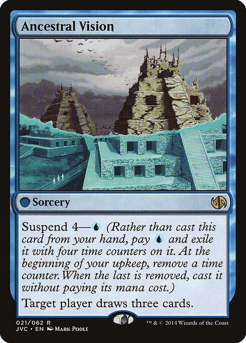 Ancestral Vision — Duel Decks Anthology: Jace vs. Chandra #21 — Non Foil — reference image 1