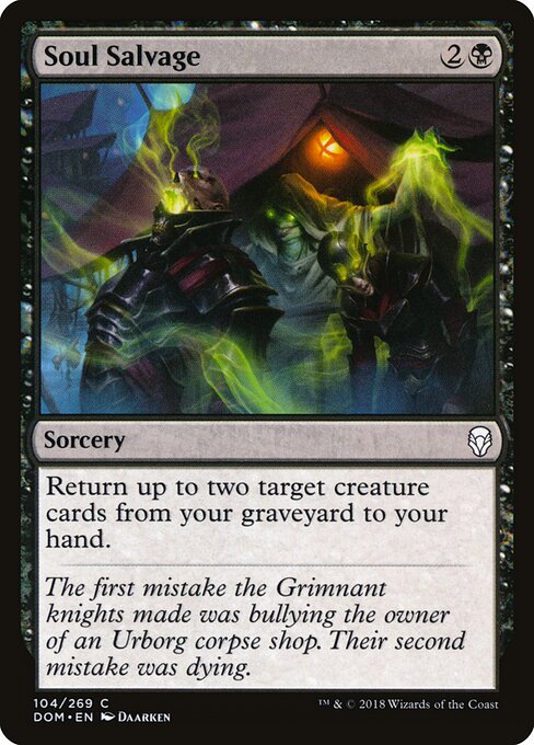 Soul Salvage — Dominaria #104 — Non Foil
