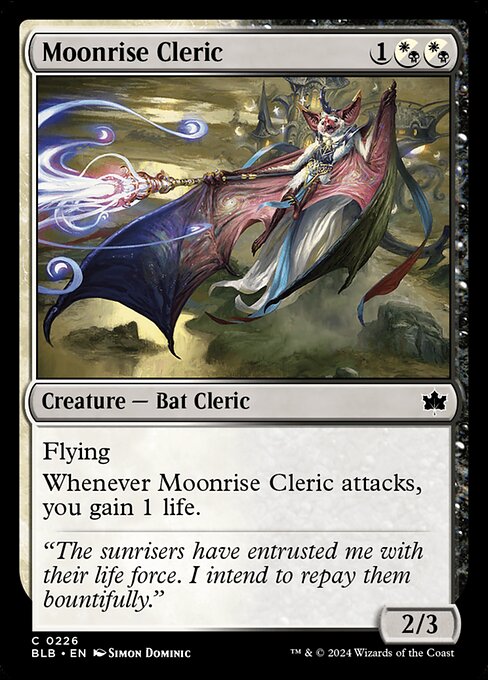 Moonrise Cleric — Bloomburrow #226 — Non Foil — reference image 1