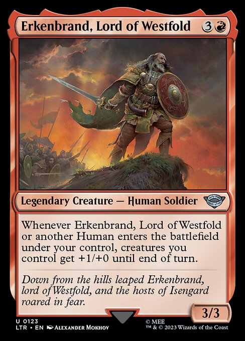 Erkenbrand, Lord of Westfold — The Lord of the Rings: Tales of Middle-earth #123 — Non Foil — reference image 1