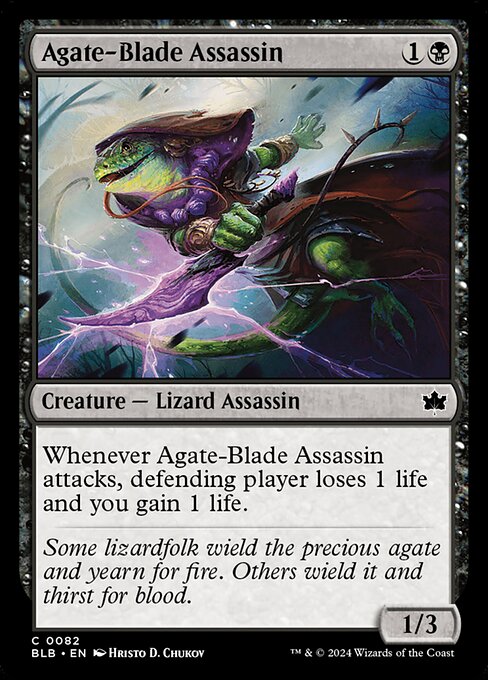 Agate-Blade Assassin — Bloomburrow #82 — Non Foil — reference image 1