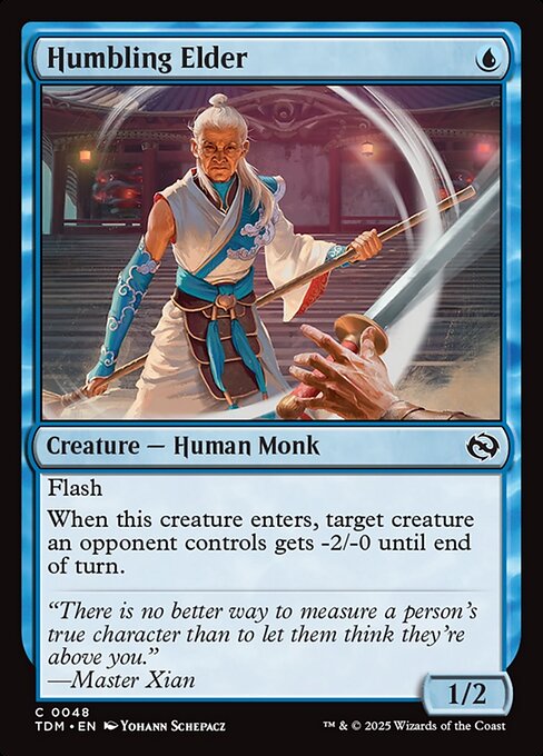 Humbling Elder — Tarkir: Dragonstorm #48 — Non Foil