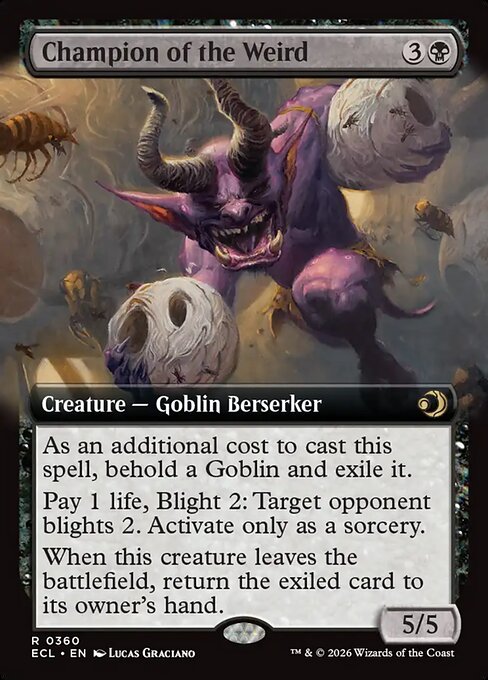 Champion of the Weird — Lorwyn Eclipsed #360 — Non Foil — reference image 1
