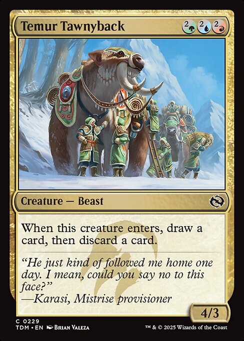 Temur Tawnyback — Tarkir: Dragonstorm #229 — Non Foil — reference image 1