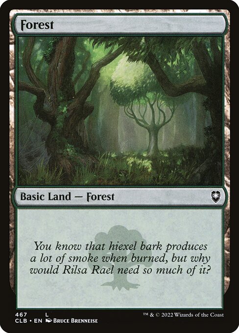 Forest — Commander Legends: Battle for Baldur's Gate #467 — Non Foil