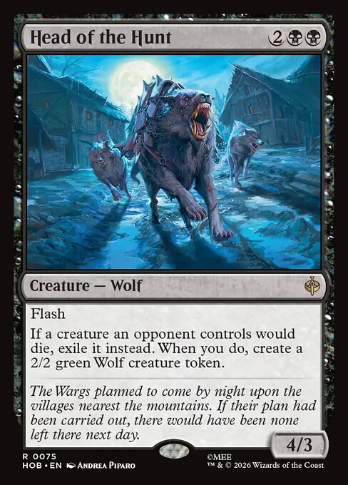 Head of the Hunt — The Hobbit #75 — Foil — reference image 1