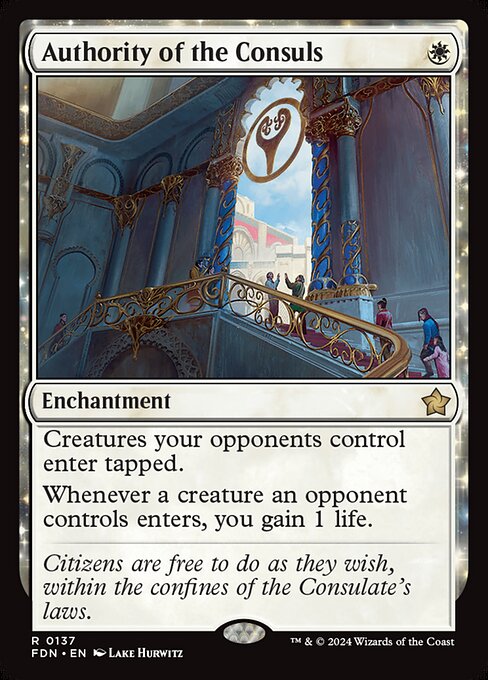 Authority of the Consuls — Foundations #137 — Non Foil