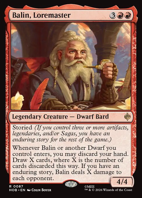 Balin, Loremaster — The Hobbit #87 — Foil — reference image 1