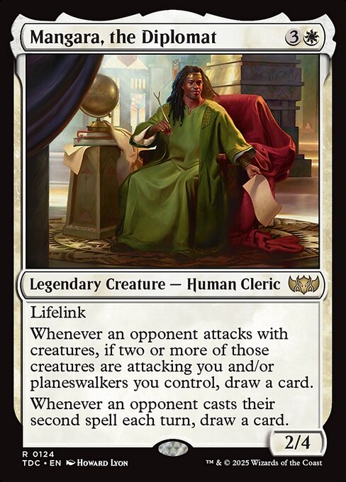 Mangara, the Diplomat — Tarkir: Dragonstorm Commander #124 — Non Foil — reference image 1