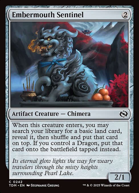 Embermouth Sentinel — Tarkir: Dragonstorm #242 — Foil — reference image 1