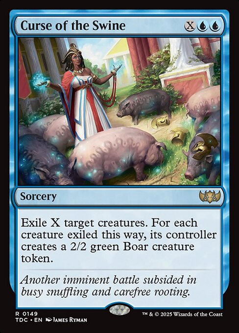 Curse of the Swine — Tarkir: Dragonstorm Commander #149 — Non Foil — reference image 1