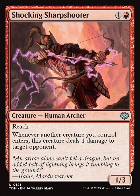 Shocking Sharpshooter — Tarkir: Dragonstorm #121 — Non Foil