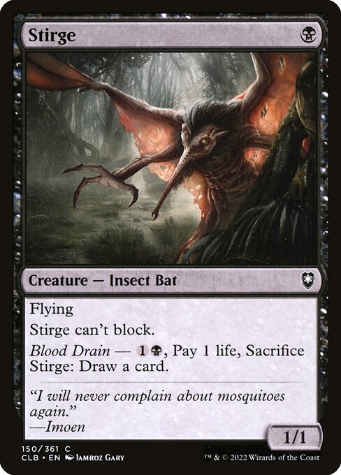Stirge — Commander Legends: Battle for Baldur's Gate #150 — Non Foil — reference image 1