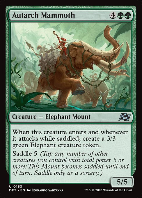 Autarch Mammoth — Aetherdrift #153 — Non Foil