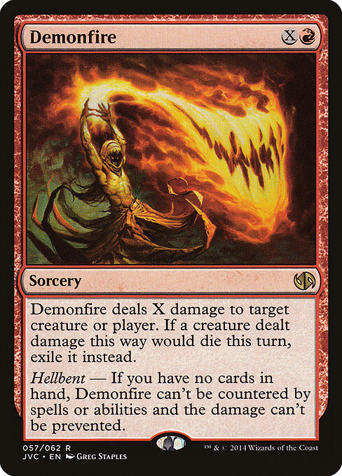 Demonfire — Duel Decks Anthology: Jace vs. Chandra #57 — Non Foil — reference image 1