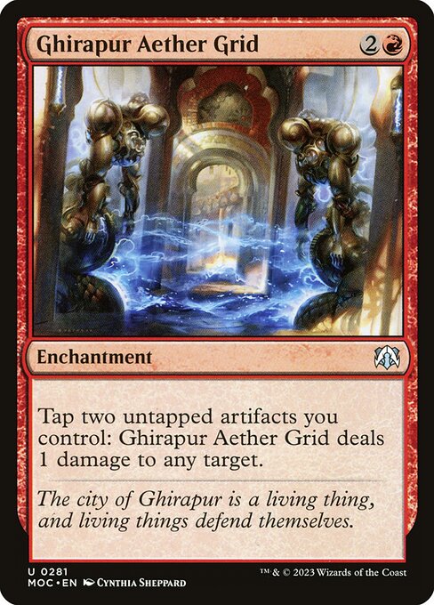 Ghirapur Aether Grid — March of the Machine Commander #281 — Non Foil — reference image 1