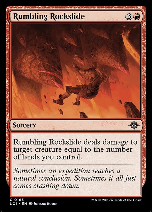 Rumbling Rockslide — The Lost Caverns of Ixalan #163 — Non Foil