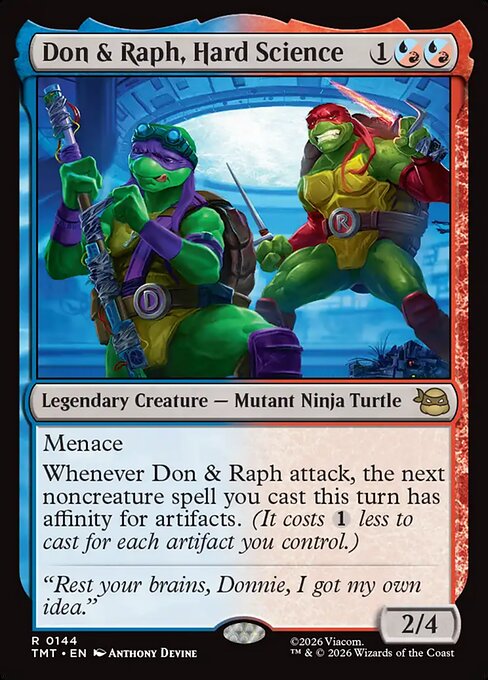 Don & Raph, Hard Science — Teenage Mutant Ninja Turtles #144 — Foil — reference image 1