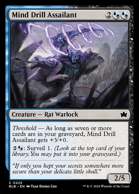 Mind Drill Assailant — Bloomburrow #225 — Non Foil