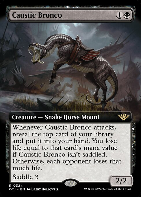 Caustic Bronco — Outlaws of Thunder Junction #324 — Foil — reference image 1