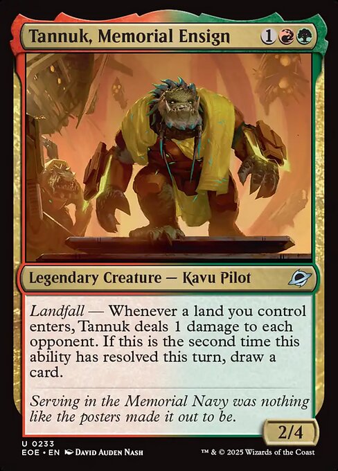 Tannuk, Memorial Ensign — Edge of Eternities #233 — Non Foil — reference image 1