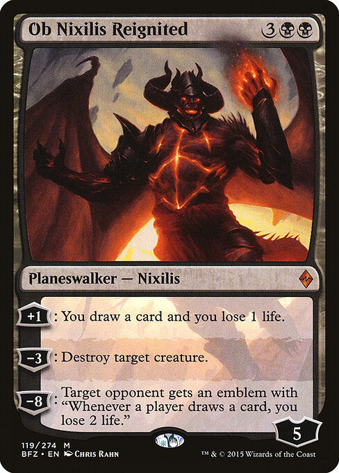 Ob Nixilis Reignited — Battle for Zendikar #119 — Non Foil — reference image 1