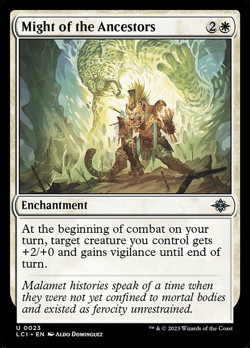 Might of the Ancestors — The Lost Caverns of Ixalan #23 — Non Foil — reference image 1
